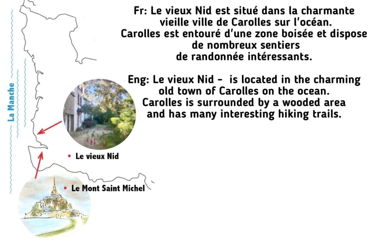 Villa "Le Vieux Nid" Carolles Exterior foto